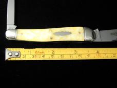 Great Eastern Cutlery GEC Northfield Yellow Snow Acrylic Campfire Whittler Knife NIT USA Made 380225