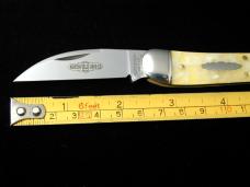 Great Eastern Cutlery GEC Northfield Yellow Snow Acrylic Campfire Whittler Knife NIT USA Made 380225