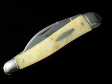 Great Eastern Cutlery GEC Northfield Yellow Snow Acrylic Campfire Whittler Knife NIT USA Made 380225