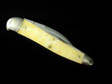 Great Eastern Cutlery GEC Northfield Yellow Snow Acrylic Campfire Whittler Knife NIT USA Made 380225