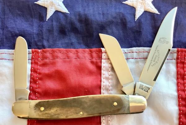 Colonel Coon Stockman Knife w/ Nice Smooth Bone Handles -NOS Colonel Coon Stockman Knife w/ Nice Smooth Bone Handles -NOS