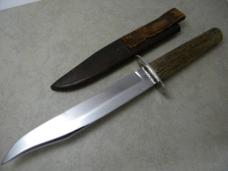 Vintage EM Dickinson Sheffield England Bone Fixed Blade Sheath Knife c.1870-1953