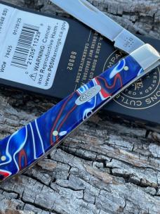 CASE XX ** 2025 PATRIOTIC SMOOTH KIRINITE SLIMLINE TRAPPER