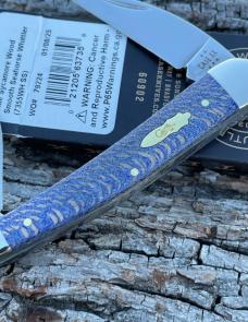 CASE XX ** 2025 BLUE SYCAMORE WOOD SMOOTH SEAHORSE WHITTLER