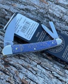 CASE XX ** 2025 BLUE SYCAMORE WOOD SMOOTH SEAHORSE WHITTLER
