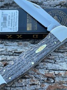 CASE XX ** SMOOTH BLACK CURLY OAK WOOD 2025 FOLDING HUNTER