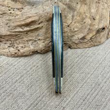 Vintage Ka-Bar 2 Blade Folding Hunter Knife Black Composite Handles (178)