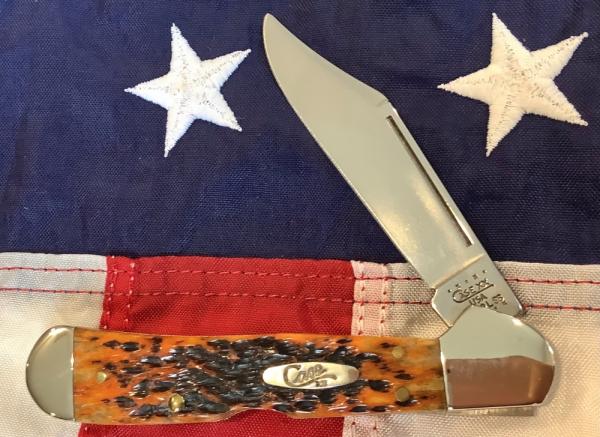 Case xx 2000 Copperlock (61549 L SS) w/ Autum Peachseed Bone Handles -NOS Case xx 2000 Copperlock (61549 L SS) w/ Autum Peachseed Bone Handles -NOS