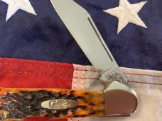 Case xx 2000 Copperlock (61549 L SS) w/ Autum Peachseed Bone Handles -NOS