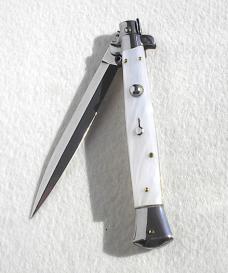 NEW FRANK BELTRAME 11" SWITCHBLADE DAGGER BLADE IMITATION PEARL ITALIAN STILETTO