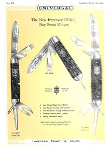 Rare Official BSA Scout Knife Landers Frary Clark (LFC) 2-Blade 1931-1933 (005)