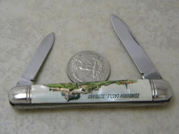 Richards Sheffield England "Edinburgh Castle Scotland" Souvenir Knife 