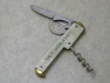 Kent NYC Corkscrew Can Opener Advertising Knife 