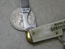 Kent NYC Corkscrew Can Opener Advertising Knife 