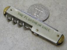 Kent NYC Corkscrew Can Opener Advertising Knife 