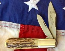 Original Colonel Coon Barlow Knife w/ Great Stag Handles -NOS & M/NM+