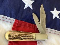 Original Colonel Coon Barlow Knife w/ Great Stag Handles -NOS & M/NM+