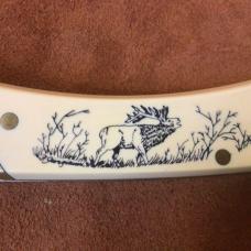 Schrade SC 507+ Great American Outdoors Limited Edition Scrimshaw