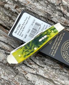 CASE XX ** 2025 GREEN APPLE PEACH SEED JIGGED BONE MINI TRAPPER