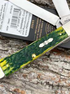 CASE XX ** 2025 GREEN APPLE PEACH SEED JIGGED BONE TRAPPER