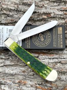 CASE XX ** 2025 GREEN APPLE PEACH SEED JIGGED BONE TRAPPER