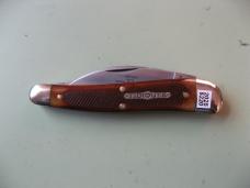 GREAT EASTERN TIDIOUTE 380225 CAMPFIRE WHITTLER BURNT ORANGE SAWCUT BONE #1