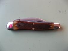 GREAT EASTERN TIDIOUTE 380225 CAMPFIRE WHITTLER BURNT ORANGE SAWCUT BONE #1