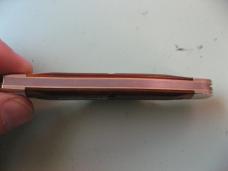 GREAT EASTERN TIDIOUTE 380225 CAMPFIRE WHITTLER BURNT ORANGE SAWCUT BONE #1