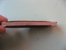 GREAT EASTERN TIDIOUTE 380225 CAMPFIRE WHITTLER BURNT ORANGE SAWCUT BONE #2