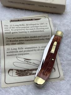 Camillus 1993 Rimfire Classic 22LR-2 2 Blade Trapper Pocket Knife Made In USA