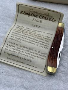 Camillus 1993 Rimfire Classic 22LR-2 2 Blade Trapper Pocket Knife Made In USA