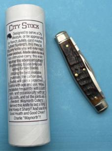 Buffalo Brand City Stock Stockman Pocket Knife. Special factory Order by Charlie C. SFO ...... (GEC)