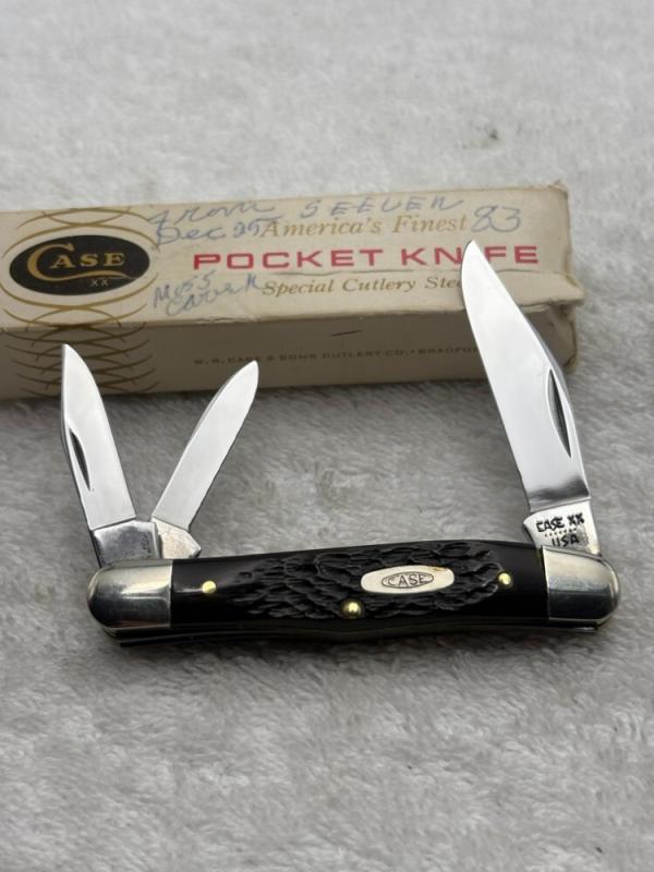Case XX Vintage 1983 7 Dot 3 Blade Whittler Pattern #6308 Made In USA Case XX Vintage 1983 7 Dot 3 Blade Whittler Pattern #6308 Made In USA
