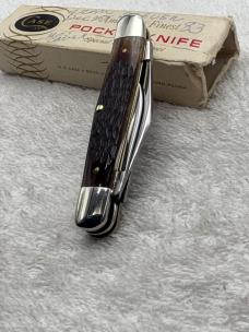 Case XX Vintage 1983 7 Dot 3 Blade Whittler Pattern #6308 Made In USA 
