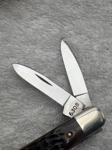 Case XX Vintage 1983 7 Dot 3 Blade Whittler Pattern #6308 Made In USA 