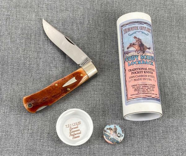 GEC Tidioute – Cody Scout Lockback 721123LB – Burnt Sienna Natural Bone – NIT