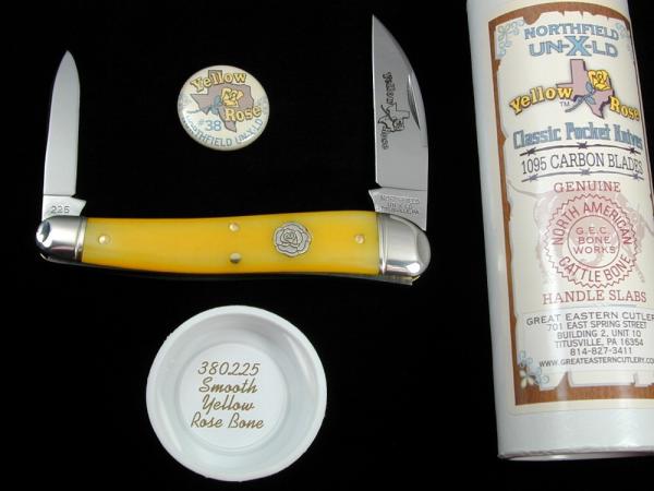 Great Eastern Cutlery GEC Northfield Yellow Rose of Texas Campfire Whittler Knife NIT USA 380225 Great Eastern Cutlery GEC Northfield Yellow Rose of Texas Campfire Whittler Knife NIT USA 380225