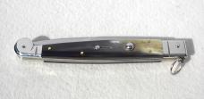 NEW AGA CAMPOLIN 12" SICILIANO FIGHTING KNIFE RING PULL BRAZILIAN HORN 4 MIL BLADE N/S BOLSTERS