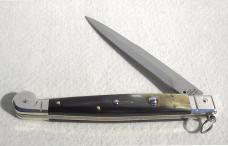 NEW AGA CAMPOLIN 12" SICILIANO FIGHTING KNIFE RING PULL BRAZILIAN HORN 4 MIL BLADE N/S BOLSTERS