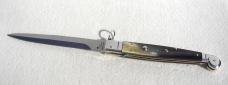 NEW AGA CAMPOLIN 12" SICILIANO FIGHTING KNIFE RING PULL BRAZILIAN HORN 4 MIL BLADE N/S BOLSTERS