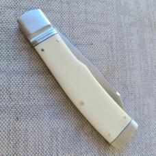 K'roo Antique Ivory Paper Micarta Native..4" closed..Rwl34...fileworked...coa and slip 