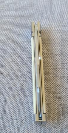 K'roo Antique Ivory Paper Micarta Native..4" closed..Rwl34...fileworked...coa and slip 
