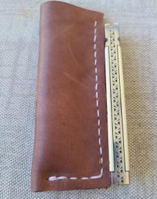 K'roo Antique Ivory Paper Micarta Native..4" closed..Rwl34...fileworked...coa and slip 
