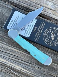 CASE XX ** 2025 SMOOTH SEAFOAM GREEN ICHTHUS SHIELD G10 MINI COPPERLOCK