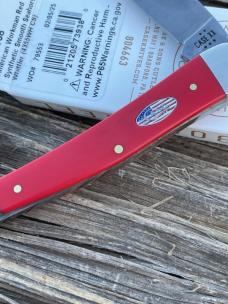 CASE XX ** 2025 AMERICAN WORKMAN CS SMOOTH RED SYNTHETIC SEAHORSE WHITTLER