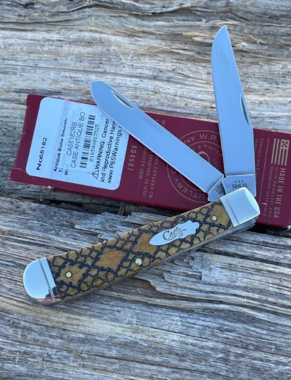 CASE XX ** SFO MAGICIAN'S ANTIQUE RATTLESNAKE BARBED WIRE 2024 BONE TRAPPER CASE XX ** SFO MAGICIAN'S ANTIQUE RATTLESNAKE BARBED WIRE 2024 BONE TRAPPER