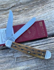 CASE XX ** SFO MAGICIAN'S ANTIQUE RATTLESNAKE BARBED WIRE 2024 BONE TRAPPER
