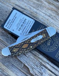 CASE XX ** SFO MAGICIAN'S ANTIQUE RATTLESNAKE BARBED WIRE 2024 BONE SOWBELLY
