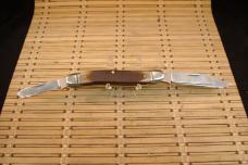 SCHRADE OLD TIMER 858 LUMBERJACK U.S.A. MADE VINTAGE TRIPLE BLADE STOCKMAN FOLDING USED POCKET KNIFE
