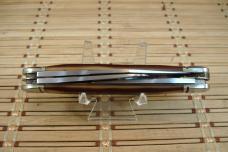 SCHRADE OLD TIMER 858 LUMBERJACK U.S.A. MADE VINTAGE TRIPLE BLADE STOCKMAN FOLDING USED POCKET KNIFE